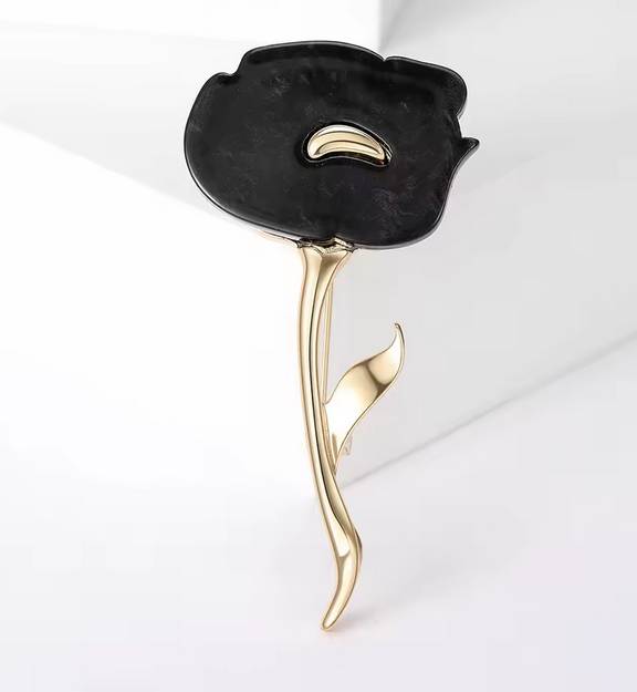 Resin Rose Brooch – A Bloom That Never Fades
