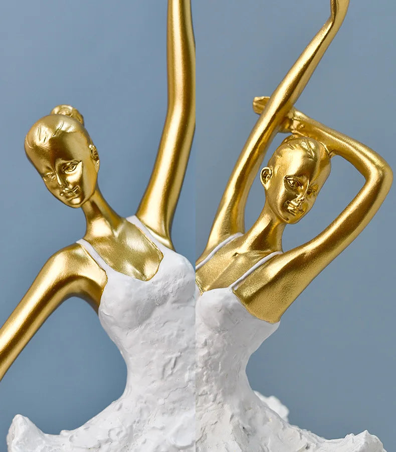 Golden Running Man Sculpture – Dynamic Accent for Modern Spaces