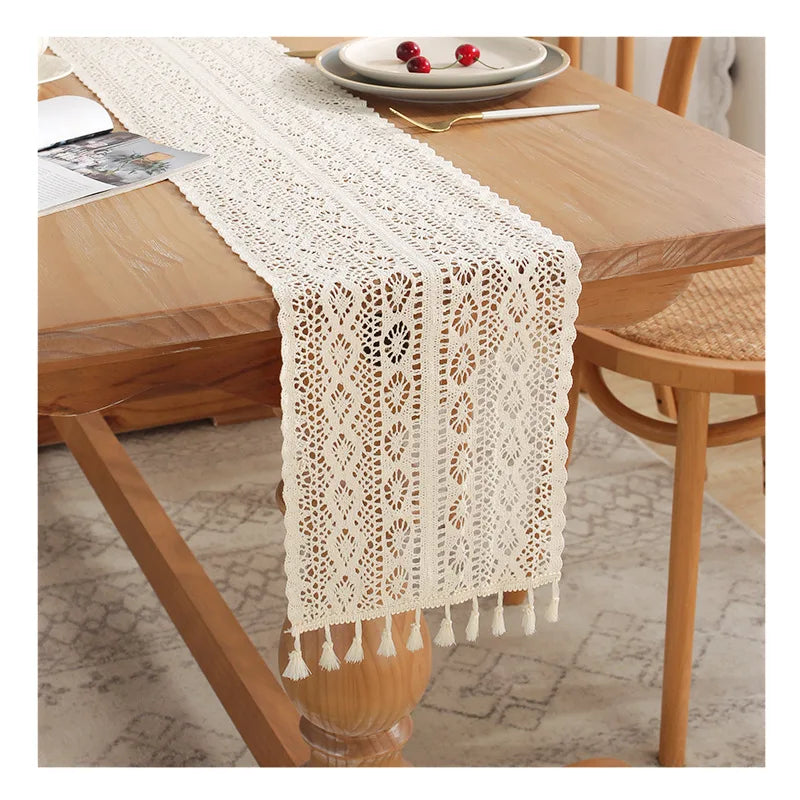 Boho Macrame Table Runner β Handwoven Elegance for Your Dining Space
