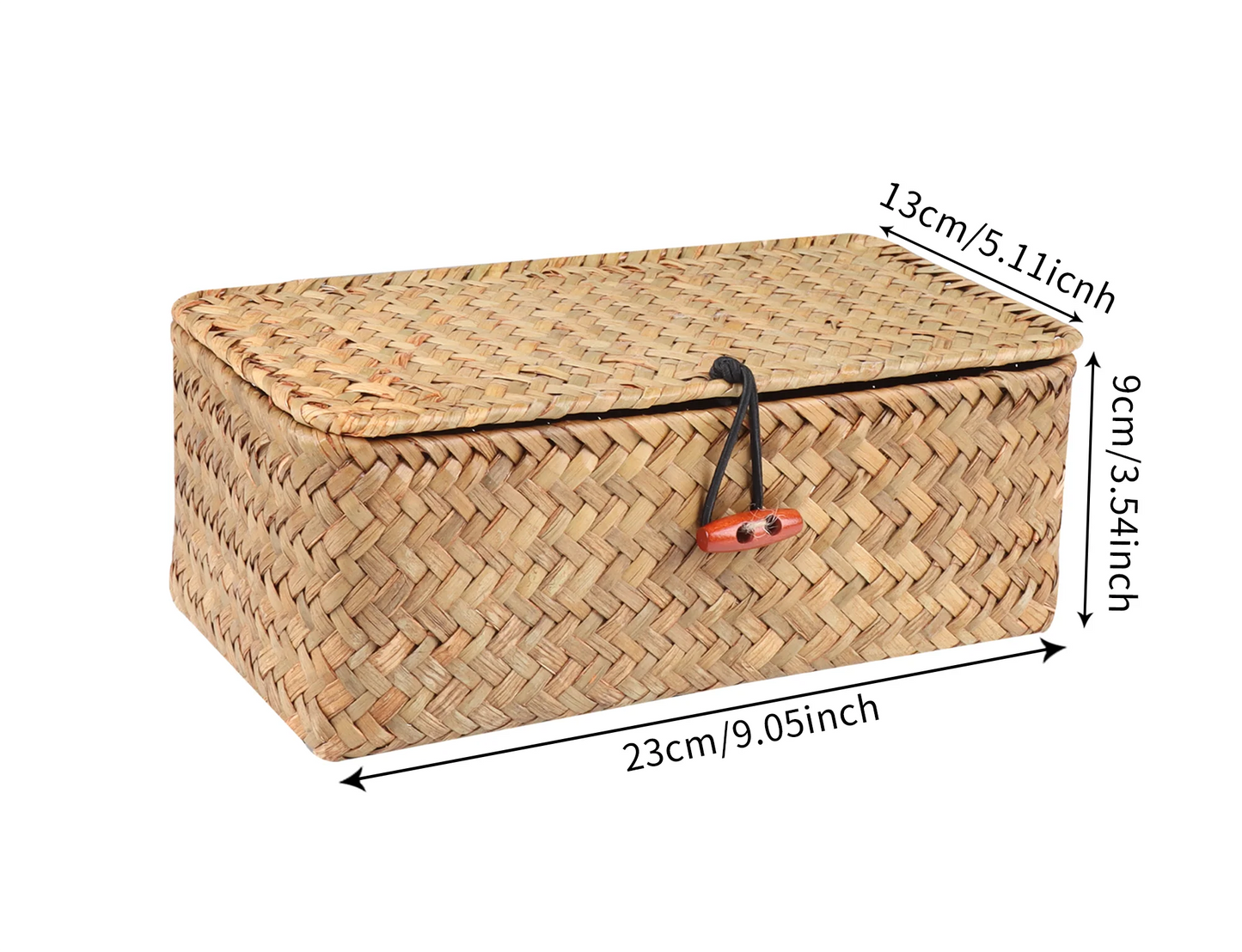 Handwoven Seagrass Storage Box — Natural Harmony for Every Space