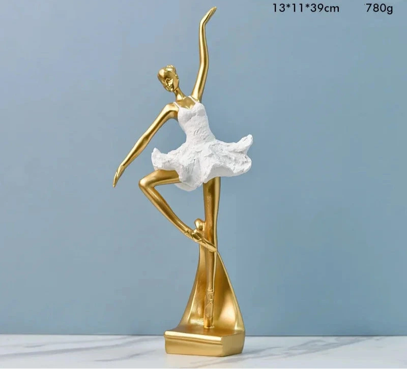 Golden Running Man Sculpture – Dynamic Accent for Modern Spaces