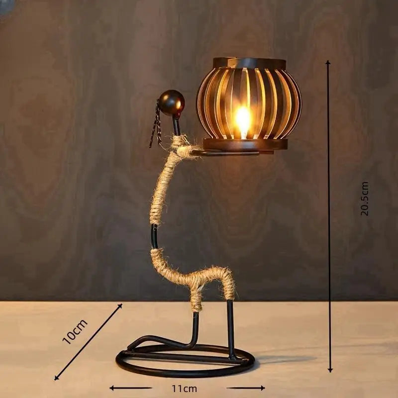 Modern Iron Figurine Candle Holders – For Calm Evenings and Special Occasions