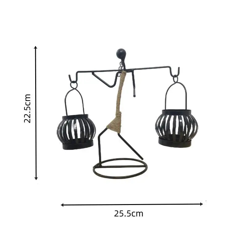 Modern Iron Figurine Candle Holders – For Calm Evenings and Special Occasions