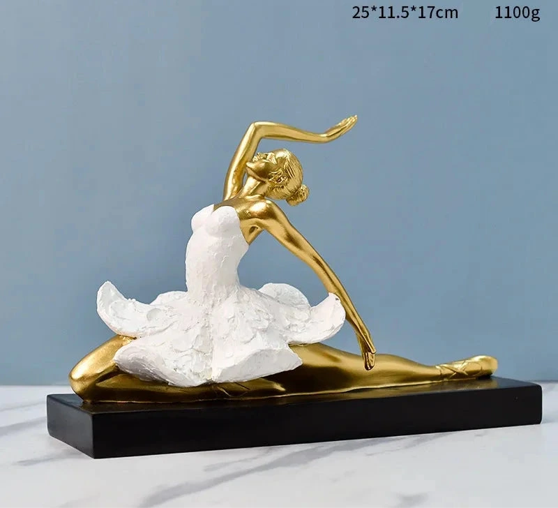 Golden Running Man Sculpture – Dynamic Accent for Modern Spaces