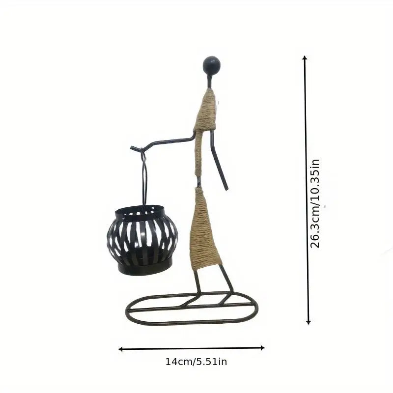 Modern Iron Figurine Candle Holders – For Calm Evenings and Special Occasions