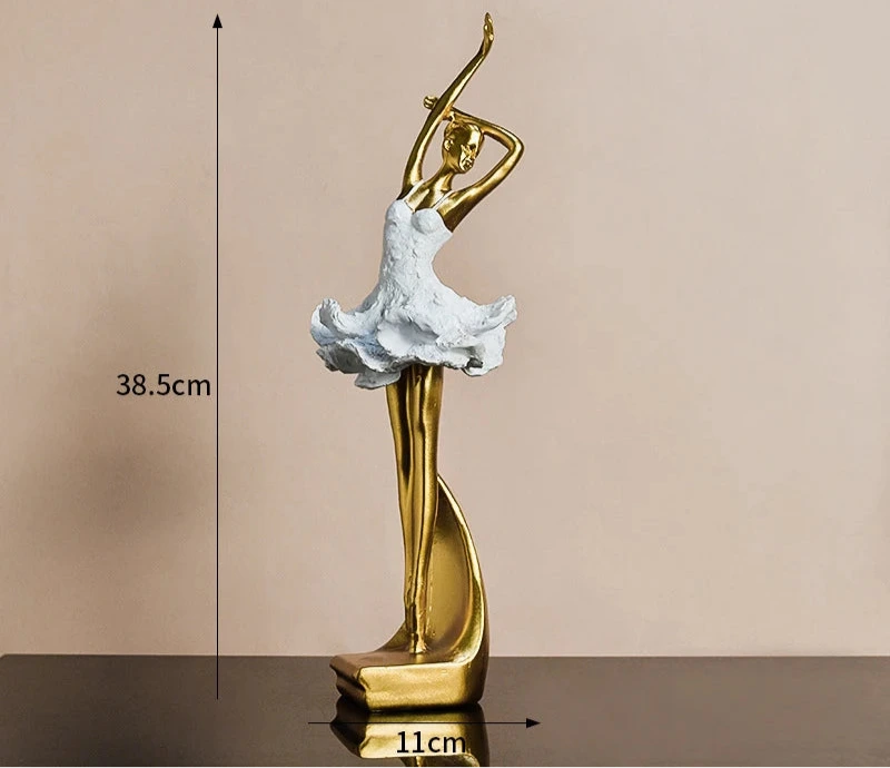Golden Running Man Sculpture – Dynamic Accent for Modern Spaces