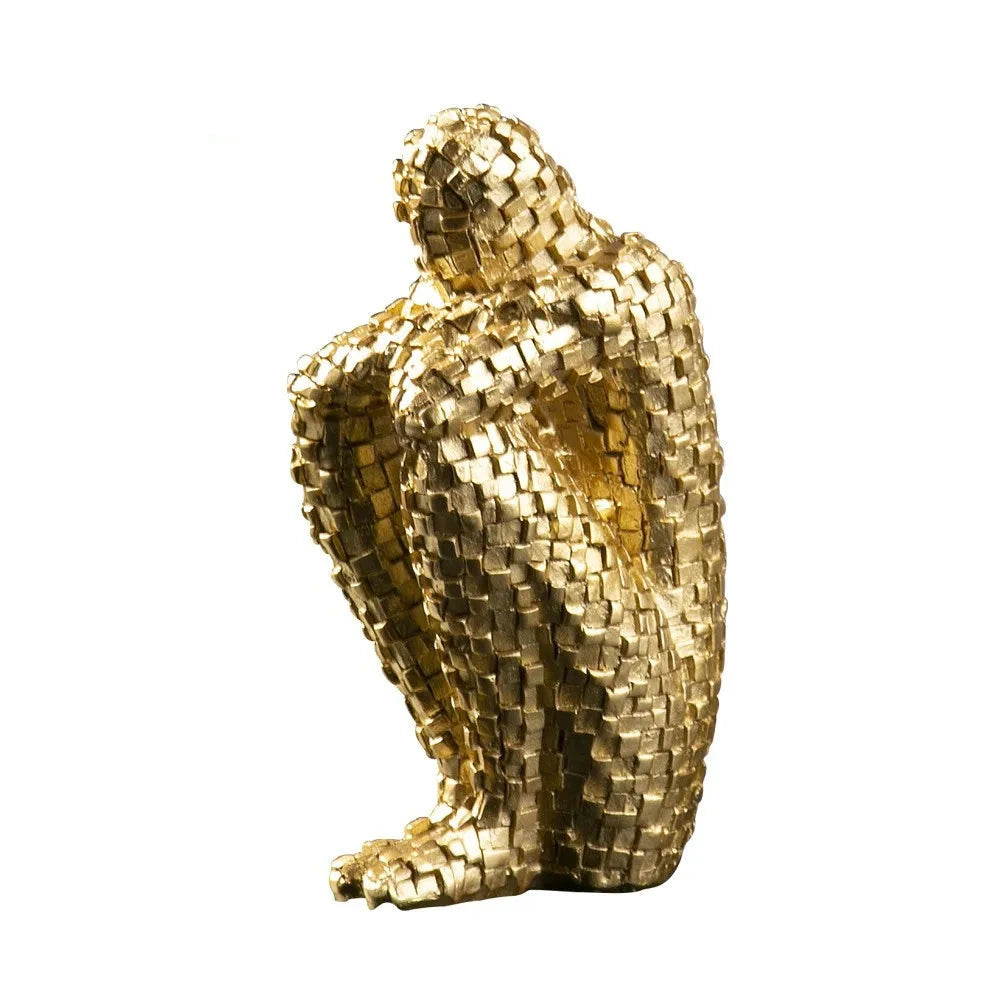 Nordic Abstract Character Figurine – A Touch of Modern Serenity
