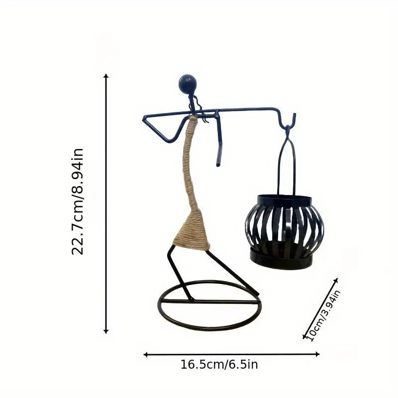 Modern Iron Figurine Candle Holders – For Calm Evenings and Special Occasions