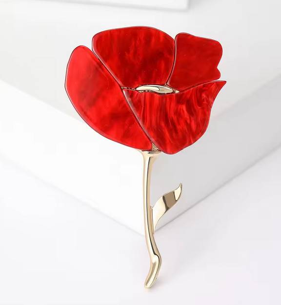 Resin Rose Brooch – A Bloom That Never Fades