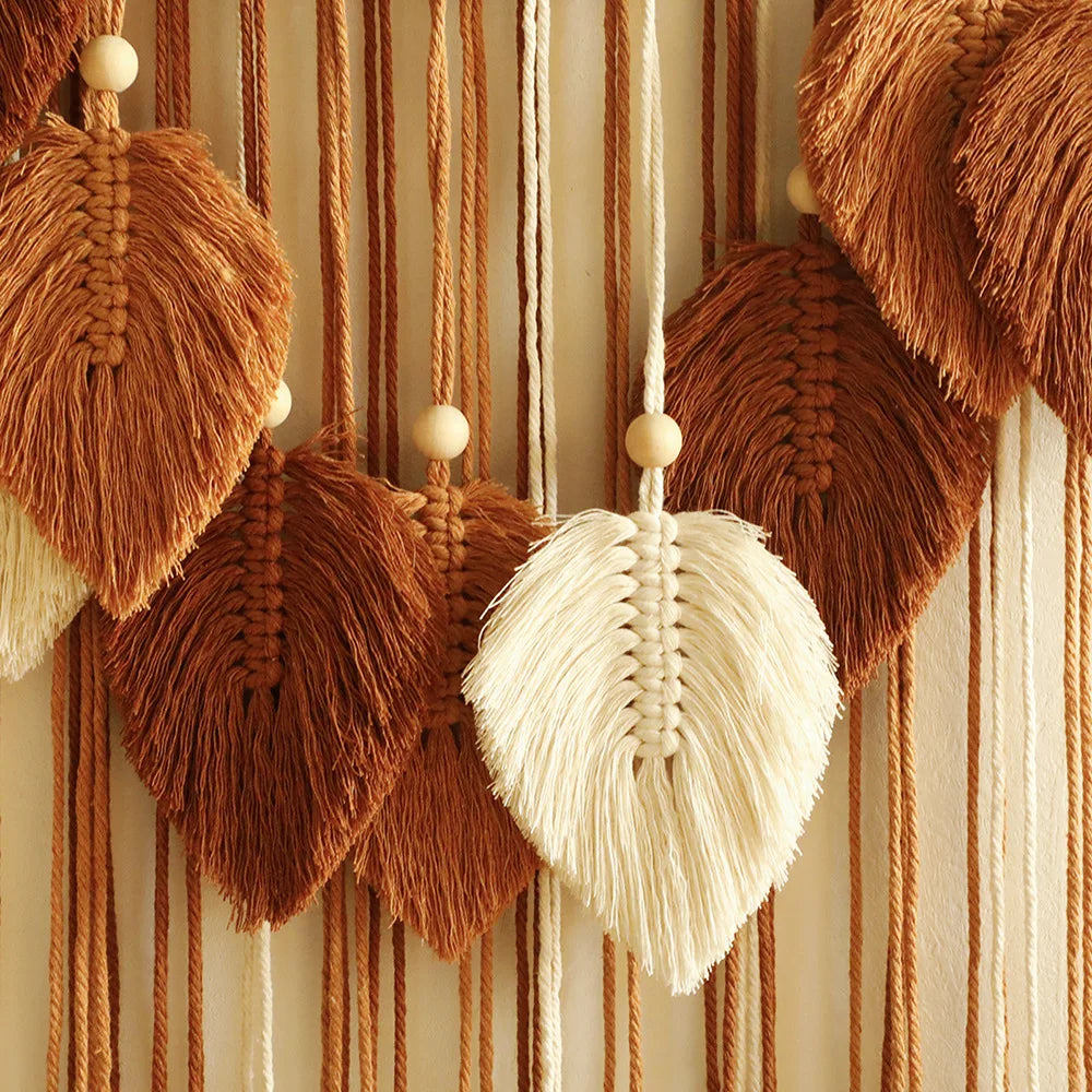 Leaf Macrame Wall Hanging — Boho Touch of Nature