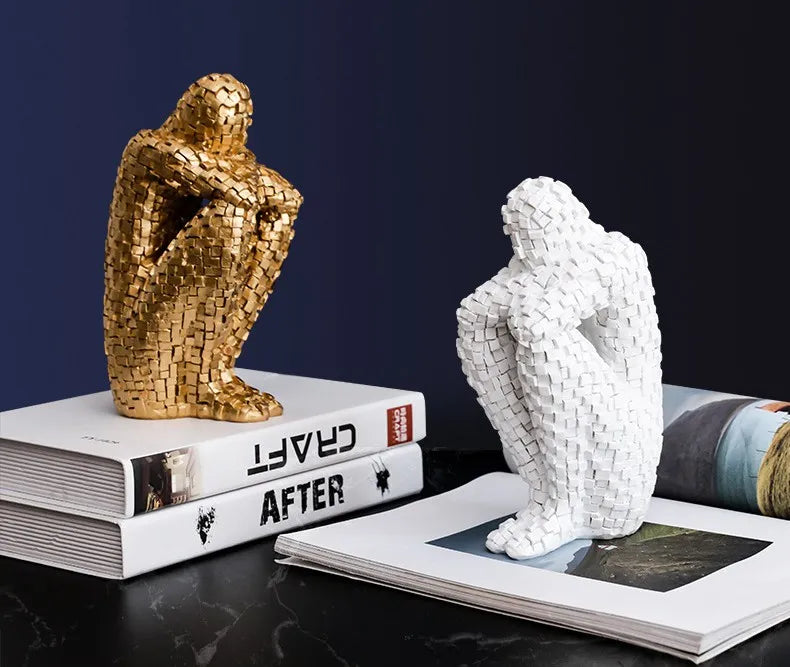 Nordic Abstract Character Figurine – A Touch of Modern Serenity