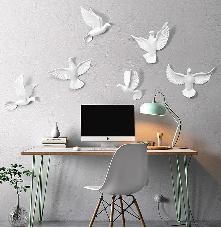 European 3D Swallow Wall Décor