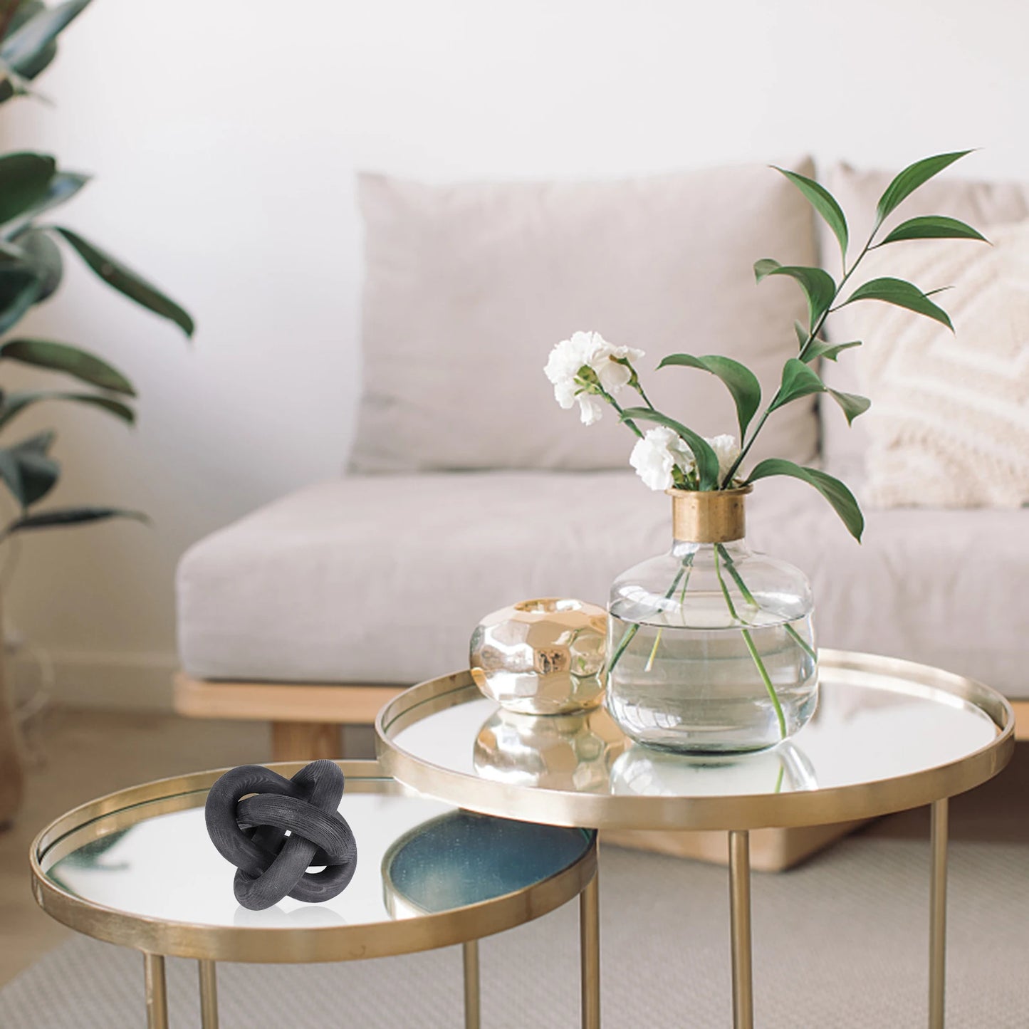 Wooden Decorative Chain Knot – Natural Calm for Your Space