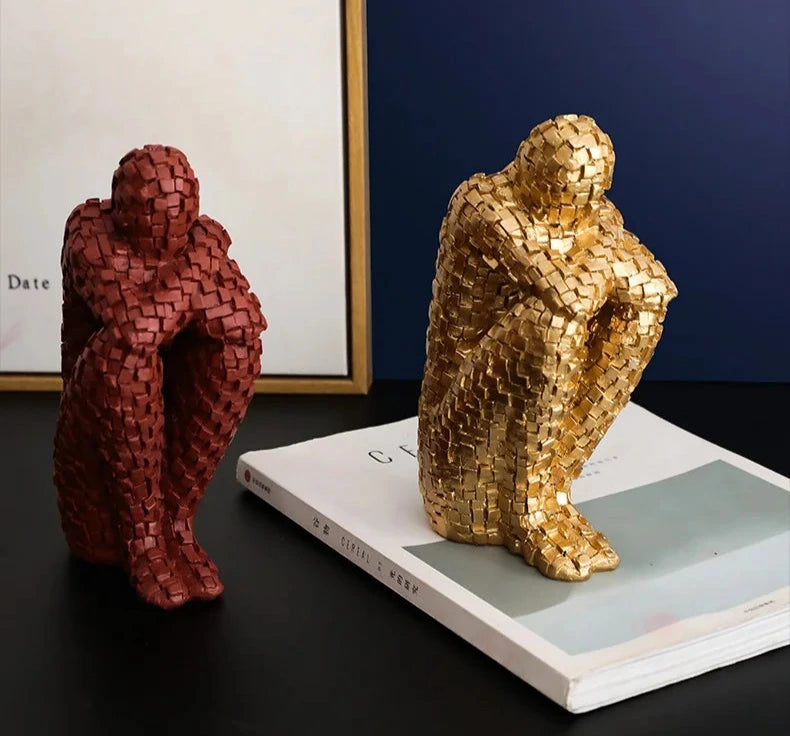 Nordic Abstract Character Figurine – A Touch of Modern Serenity