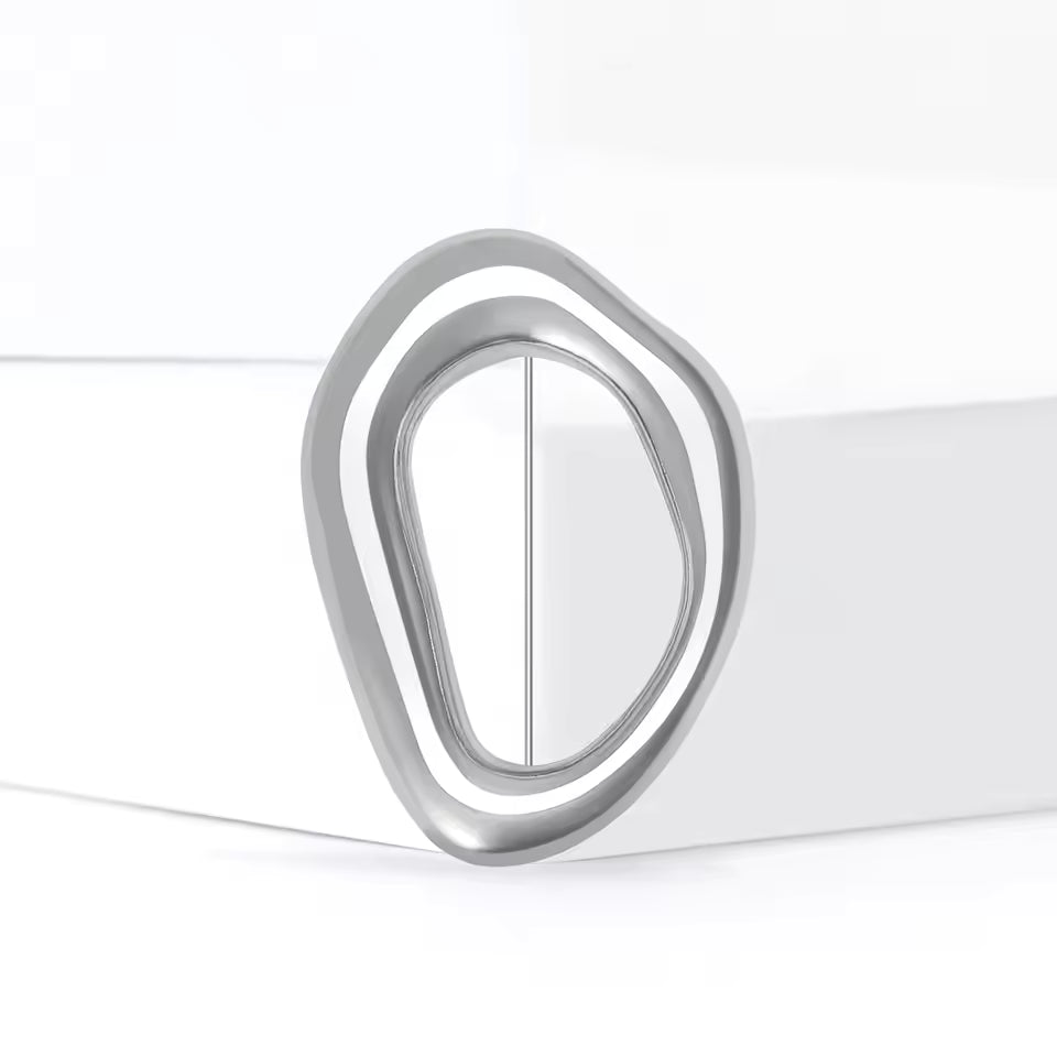 Set of Stainless Steel Irregular Difrent Brooches – Modern Geometric Accents