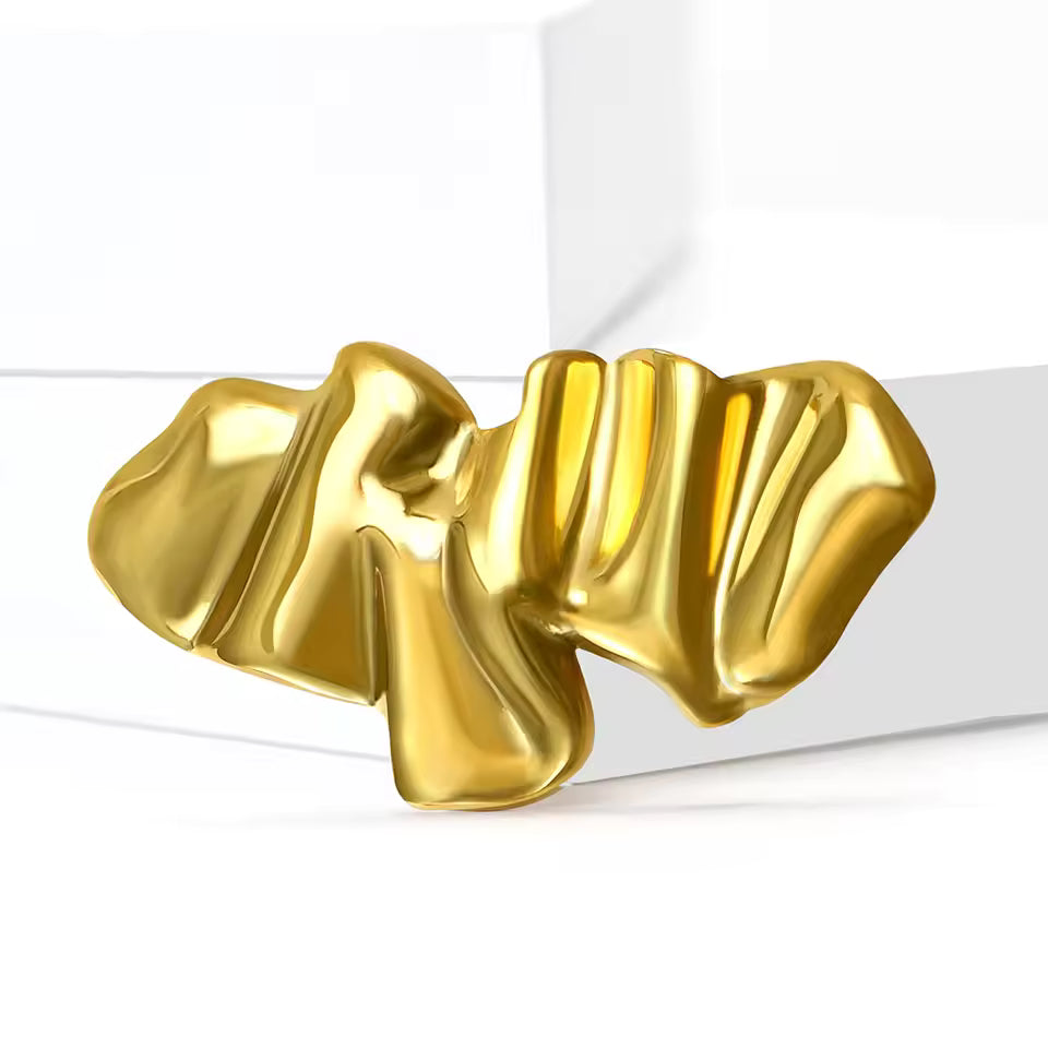 Set of Stainless Steel Irregular Difrent Brooches – Modern Geometric Accents