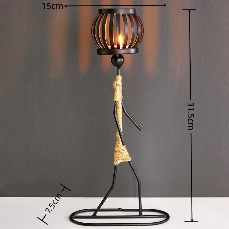 Modern Iron Figurine Candle Holders – For Calm Evenings and Special Occasions
