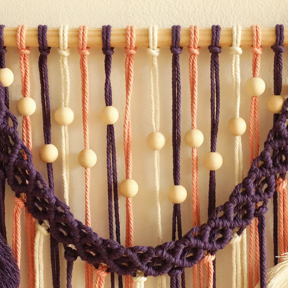 Leaf Macrame Wall Hanging — Boho Touch of Nature