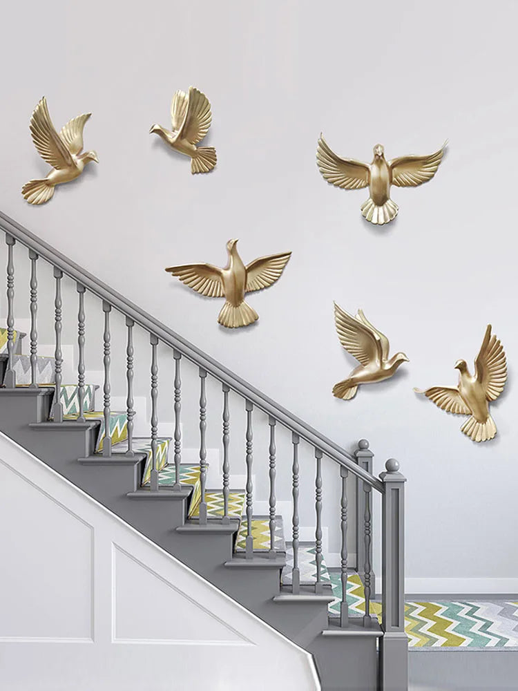 European 3D Swallow Wall Décor