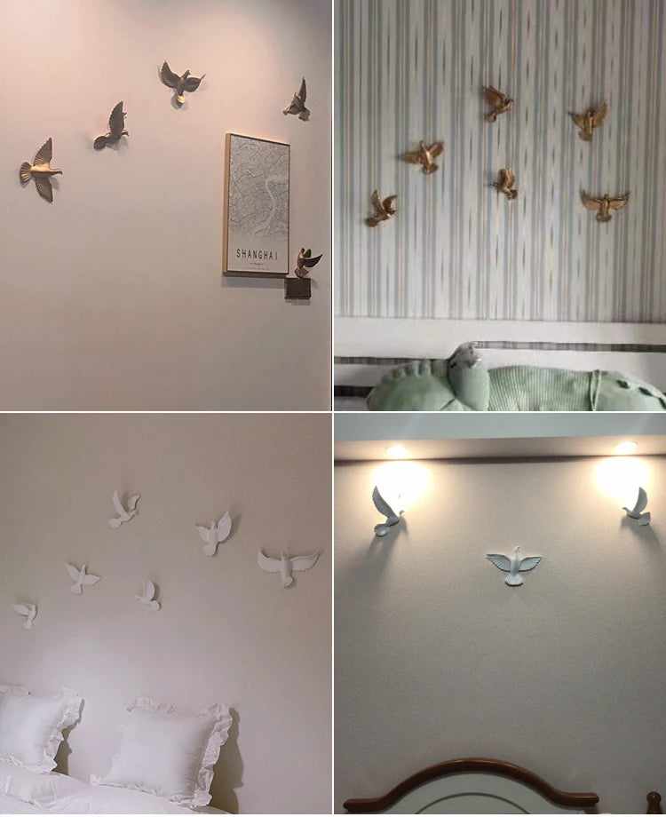 European 3D Swallow Wall Décor
