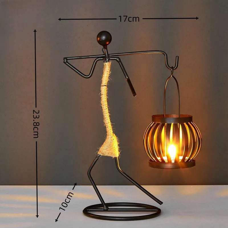 Modern Iron Figurine Candle Holders – For Calm Evenings and Special Occasions