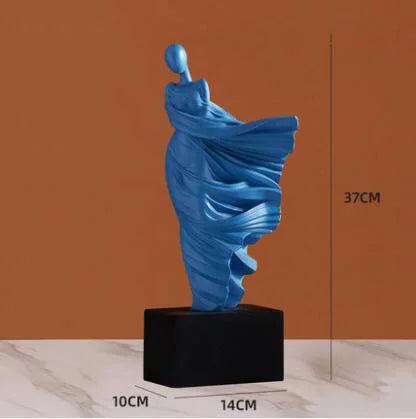 Nordic Abstract Character Resin Sculpture