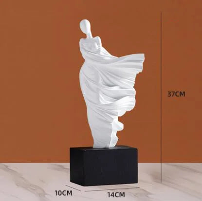 Nordic Abstract Character Resin Sculpture