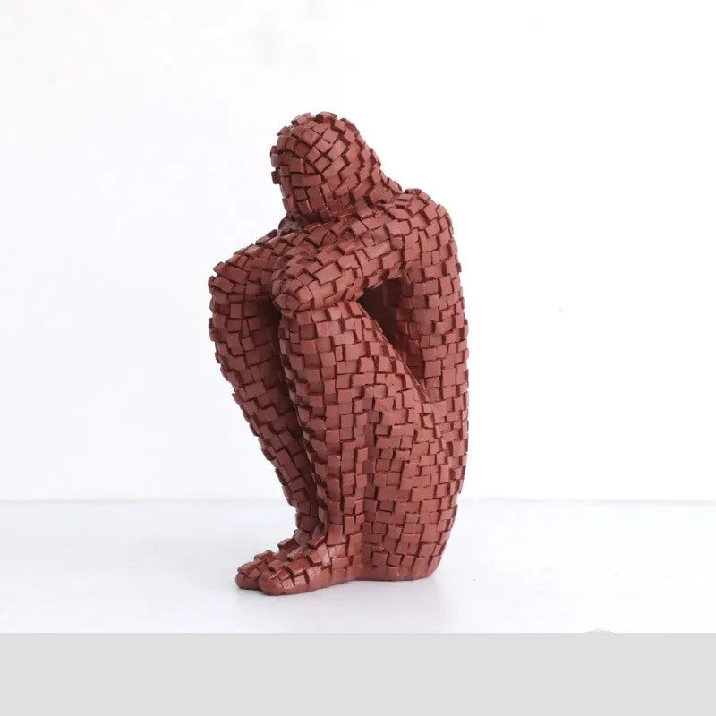 Nordic Abstract Character Figurine – A Touch of Modern Serenity