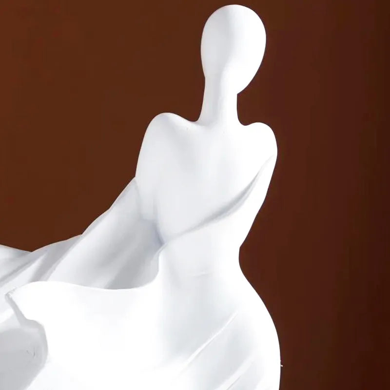 Nordic Abstract Character Resin Sculpture