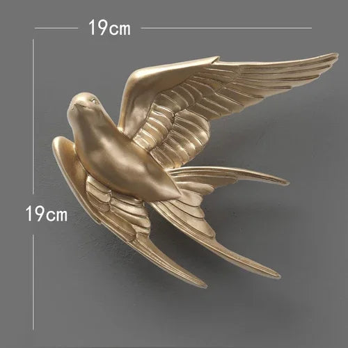 European 3D Swallow Wall Décor