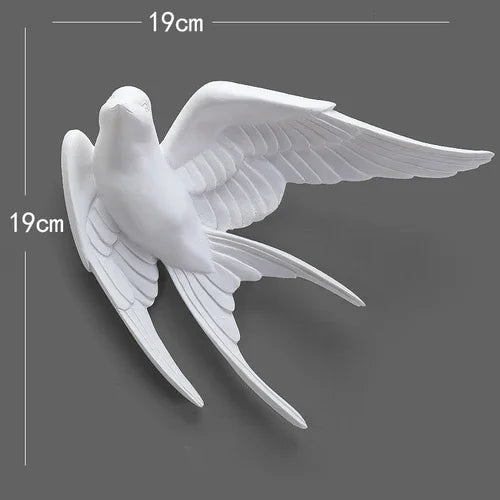 European 3D Swallow Wall Décor