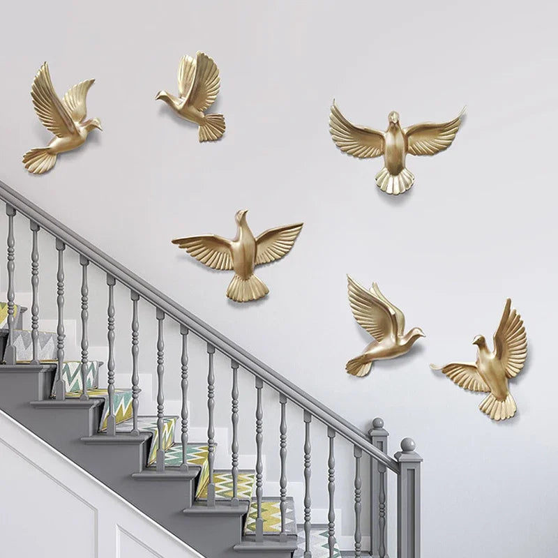 European 3D Swallow Wall Décor