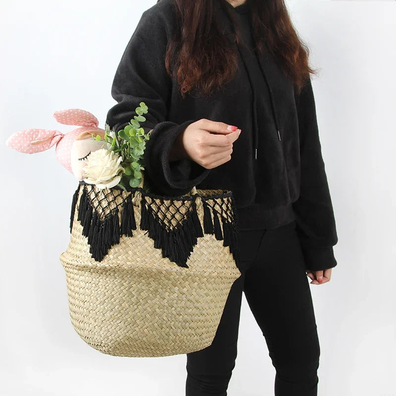 Handwoven Seagrass Basket — Natural Beauty & Effortless Storage