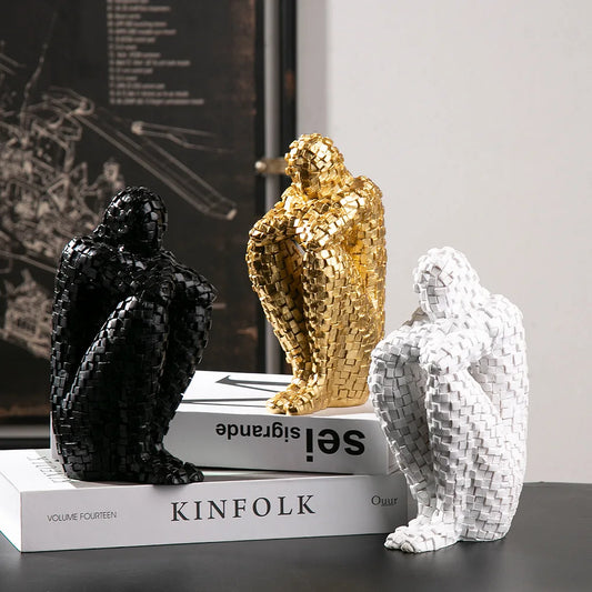 Nordic Abstract Character Figurine – A Touch of Modern Serenity