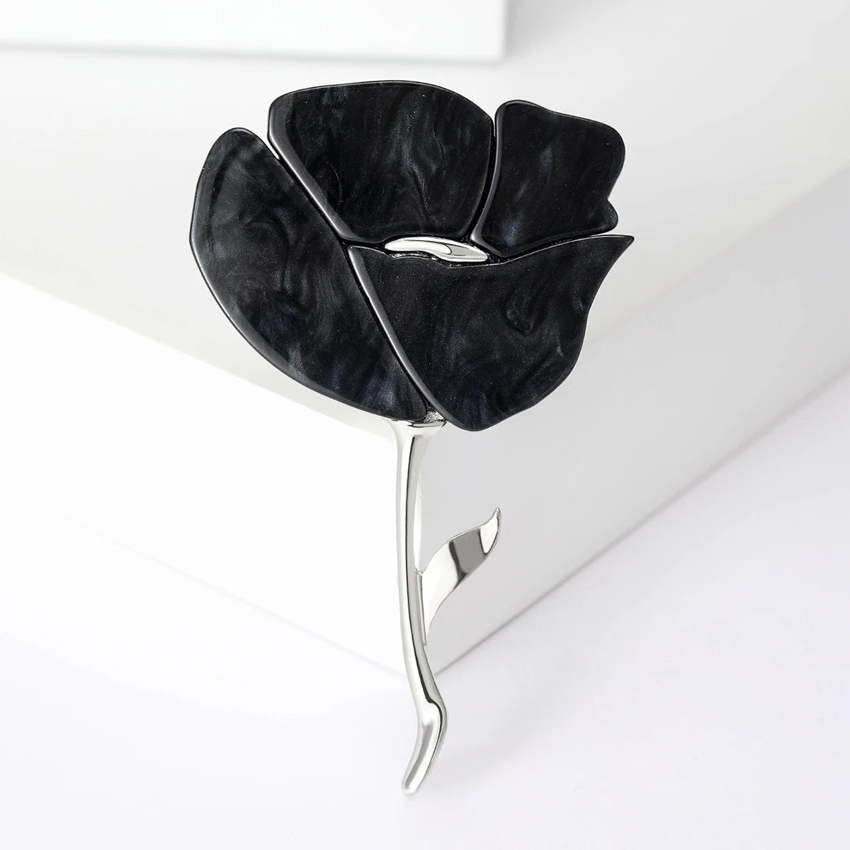 Resin Rose Brooch – A Bloom That Never Fades