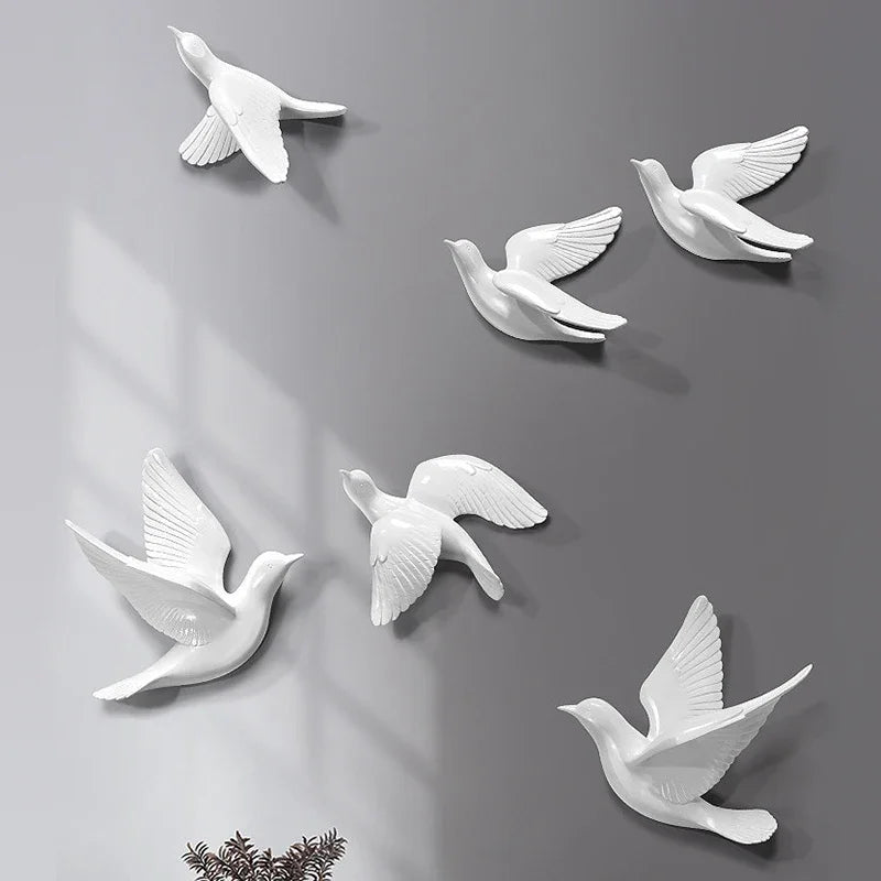 European 3D Swallow Wall Décor