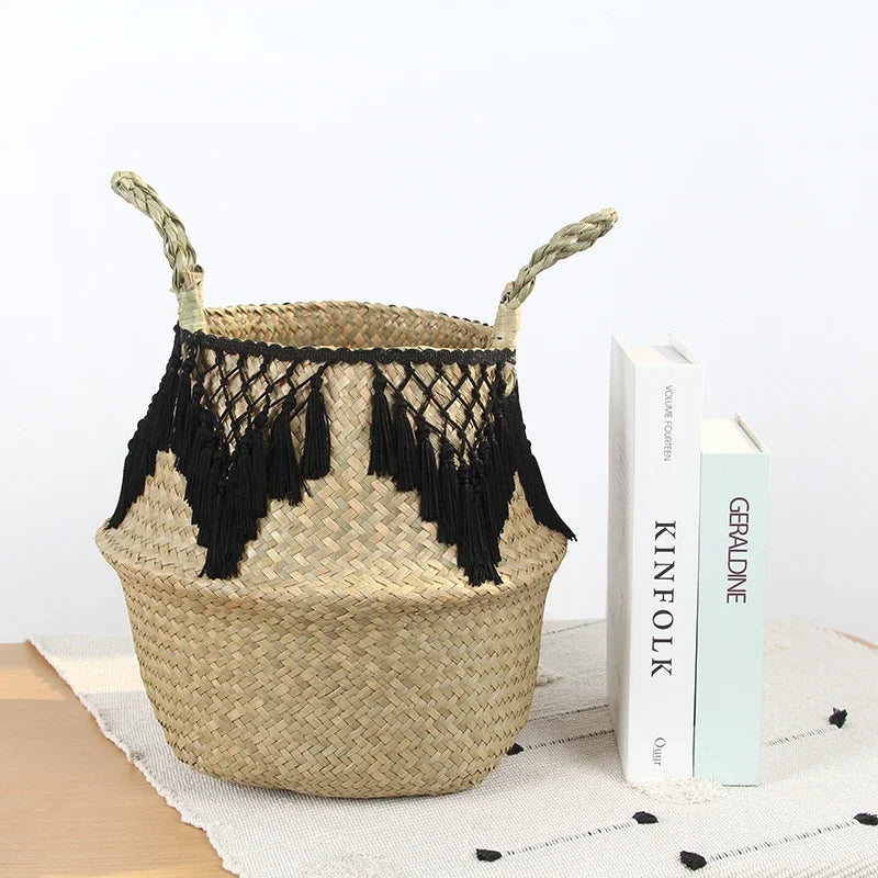 Handwoven Seagrass Basket — Natural Beauty & Effortless Storage