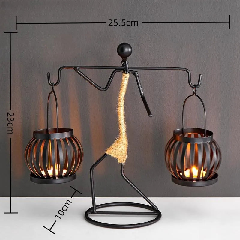 Modern Iron Figurine Candle Holders – For Calm Evenings and Special Occasions