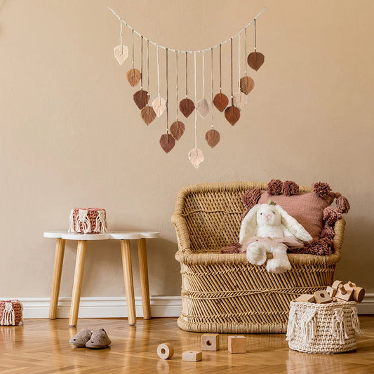 Boho Macrame Leaf Wall Hanging – Handcrafted Serenity for Your Home