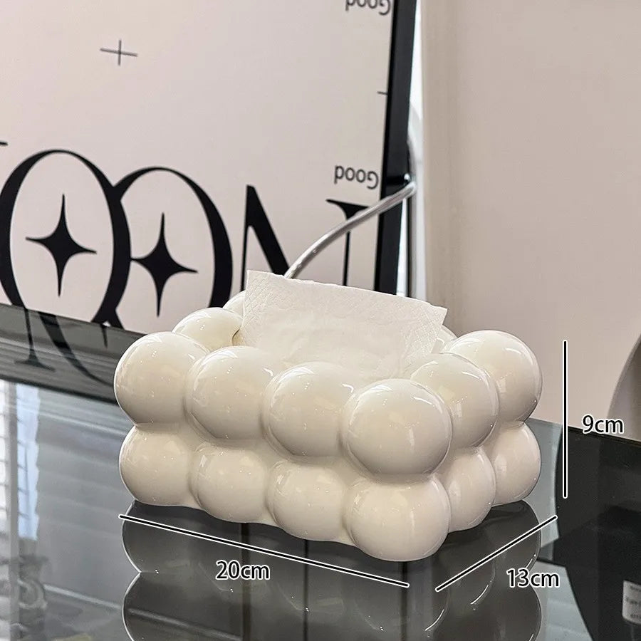 Elegant Tissue Box with a Little Rabbit  ( withaut rabbit ) – Charming Table Accent