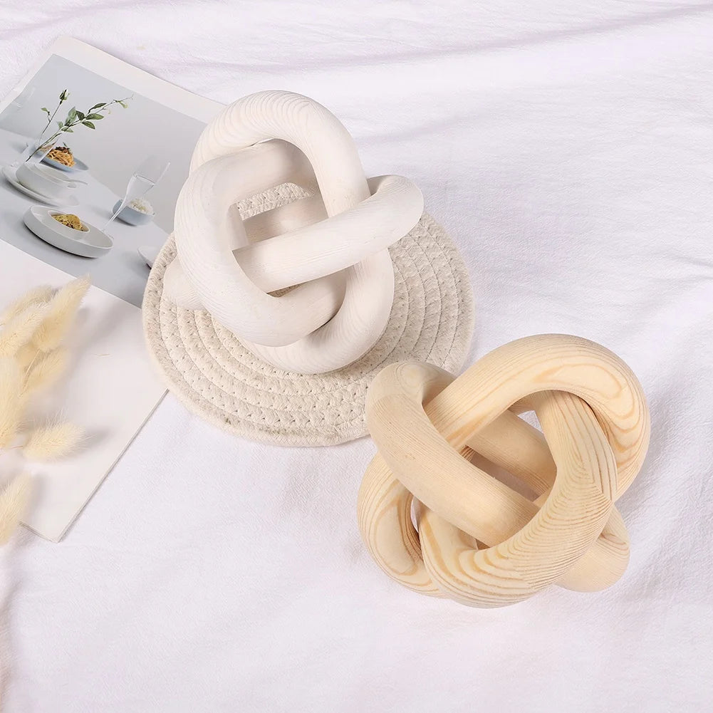 Wooden Decorative Chain Knot – Natural Calm for Your Space