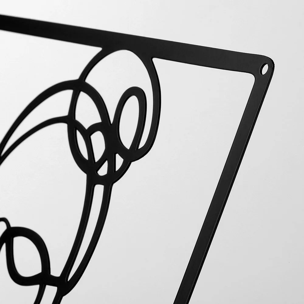 3-Piece Set – Minimalist Abstract Woman Metal Wall Art