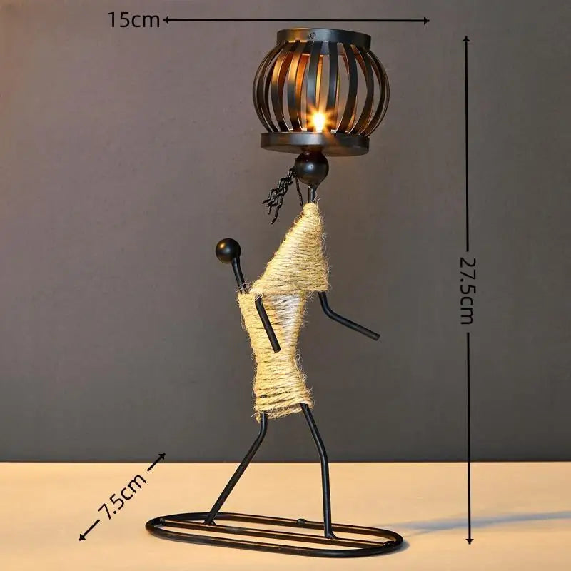 Modern Iron Figurine Candle Holders – For Calm Evenings and Special Occasions