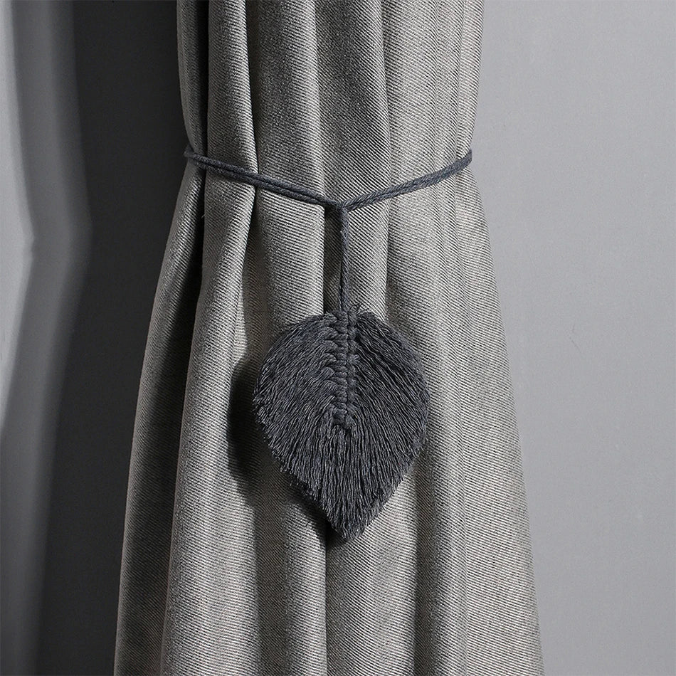 Handwoven Cotton Curtain Tassel — Soft Boho Detail for Your Home