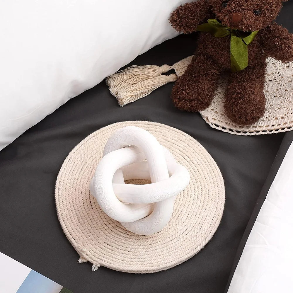 Wooden Decorative Chain Knot – Natural Calm for Your Space
