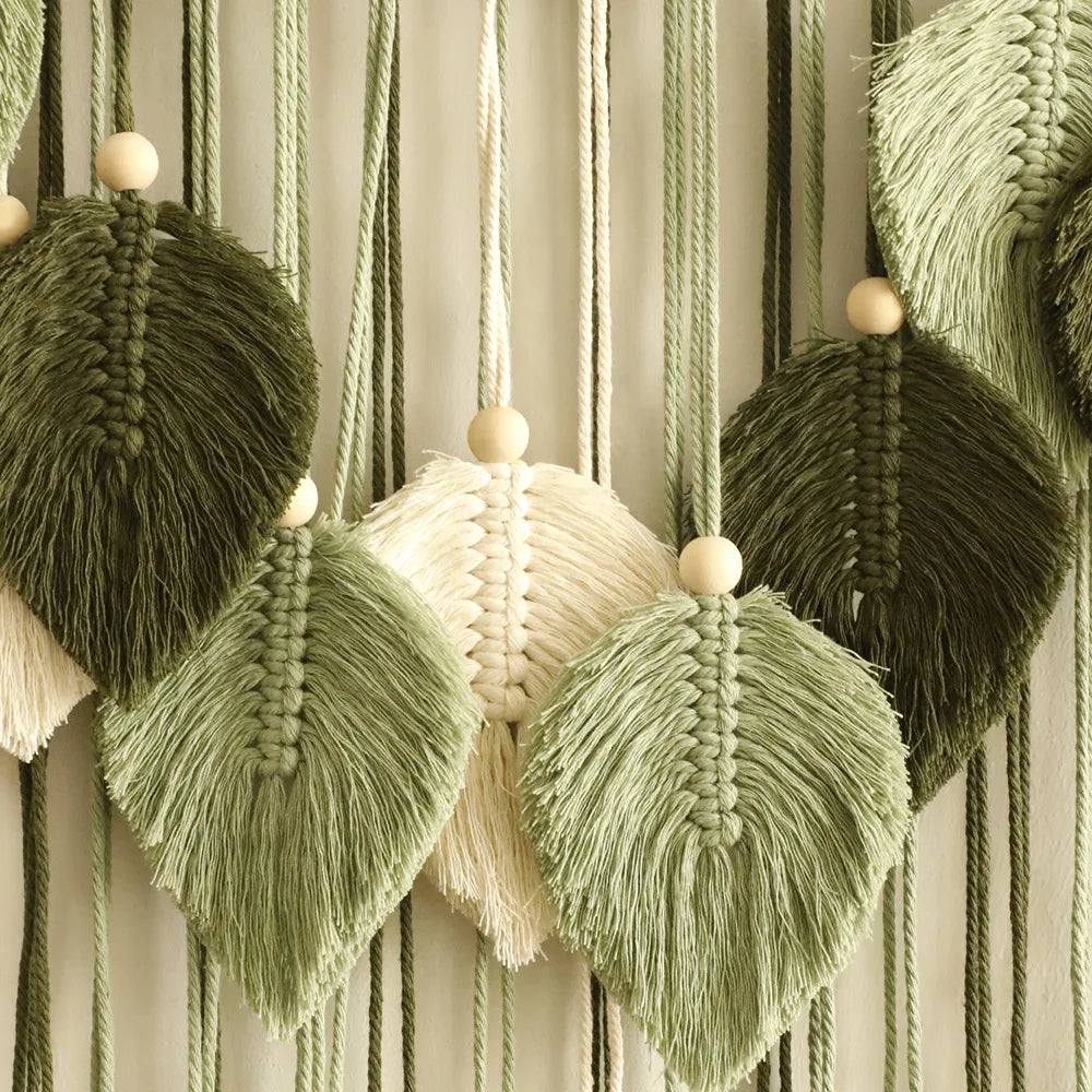 Leaf Macrame Wall Hanging — Boho Touch of Nature