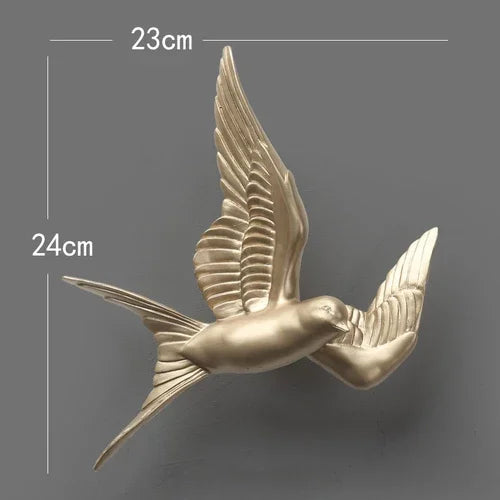 European 3D Swallow Wall Décor