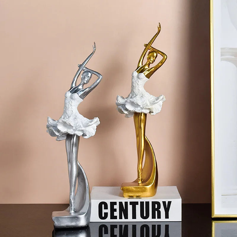 Golden Running Man Sculpture – Dynamic Accent for Modern Spaces