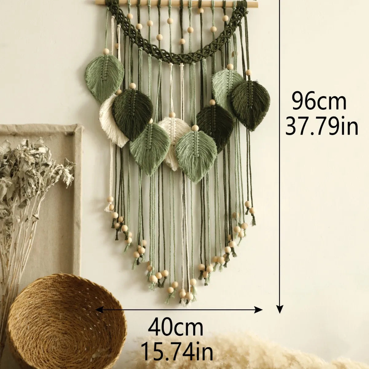 Leaf Macrame Wall Hanging — Boho Touch of Nature
