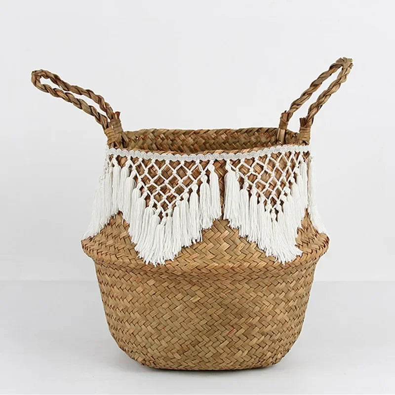 Handwoven Seagrass Basket — Natural Beauty & Effortless Storage